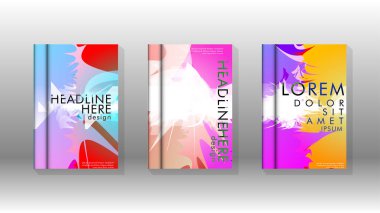 Renkli soyut sprey desenleri ile arka plan kapağı vektör tasarımı. Renk karışımı. Vektör Eps 10. Vektör çizimi