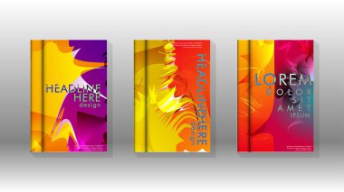 Renkli soyut sprey desenleri ile arka plan kapağı vektör tasarımı. Renk karışımı. Vektör Eps 10. Vektör çizimi