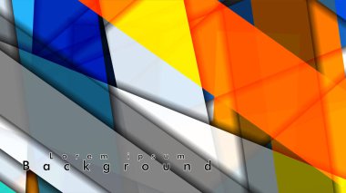 Renkli desen çizgileri ile soyut vektör arka plan tasarımı