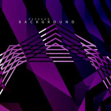 renkli altıgen soyut arka plan. Saydam vektör arka planı