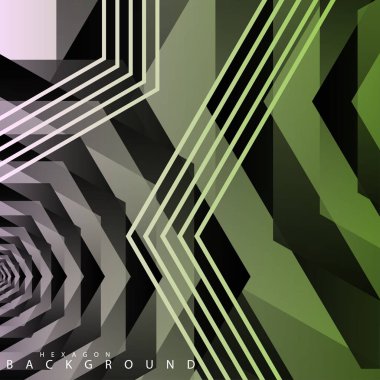 renkli altıgen soyut arka plan. Saydam vektör arka planı