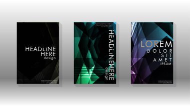 Kapak kitabı renkli altıgen soyut arka plan