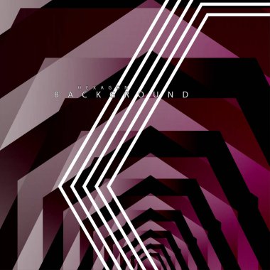 renkli altıgen soyut arka plan. Saydam vektör arka planı