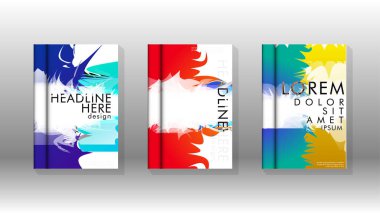 Renkli soyut sprey desenleri ile arka plan kapağı vektör tasarımı. Renk karışımı. Vektör Eps 10. Vektör çizimi