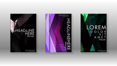 Kapak kitabı renkli altıgen soyut arka plan