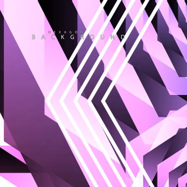 renkli altıgen soyut arka plan. Saydam vektör arka planı