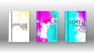 Renkli soyut sprey desenleri ile arka plan kapağı vektör tasarımı. Renk karışımı. Vektör Eps 10. Vektör çizimi