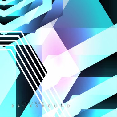 renkli altıgen soyut arka plan. Saydam vektör arka planı