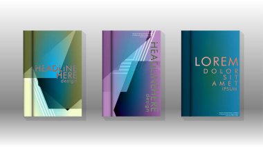 Kapak kitabı renkli altıgen soyut arka plan