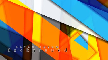 Renkli desen çizgileri ile soyut vektör arka plan tasarımı