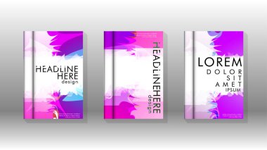 Renkli soyut sprey desenleri ile arka plan kapağı vektör tasarımı. Renk karışımı. Vektör Eps 10. Vektör çizimi