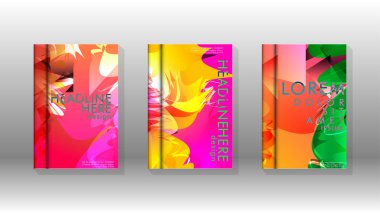 Renkli soyut sprey desenleri ile arka plan kapağı vektör tasarımı. Renk karışımı. Vektör Eps 10. Vektör çizimi