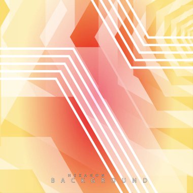 renkli altıgen soyut arka plan. Saydam vektör arka planı