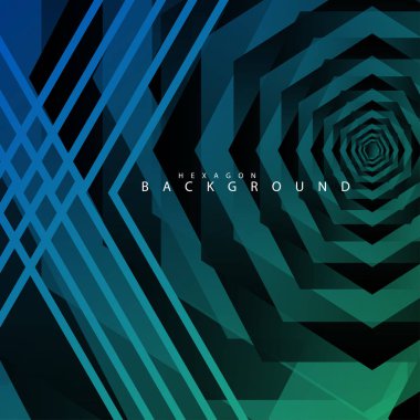 renkli altıgen soyut arka plan. Saydam vektör arka planı