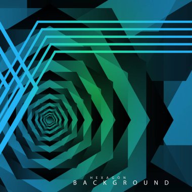 renkli altıgen soyut arka plan. Saydam vektör arka planı