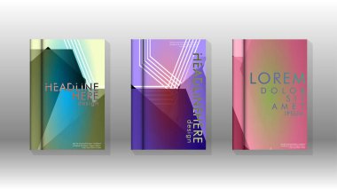 Kapak kitabı renkli altıgen soyut arka plan