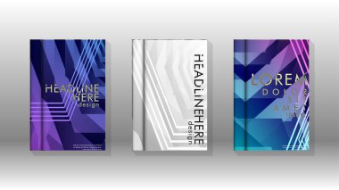 Kapak kitabı renkli altıgen soyut arka plan