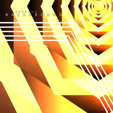 renkli altıgen soyut arka plan. Saydam vektör arka planı