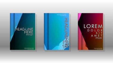 Kapak kitabı renkli altıgen soyut arka plan