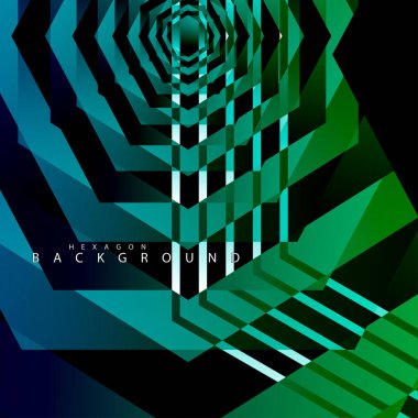 renkli altıgen soyut arka plan. Saydam vektör arka planı