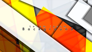 Dikdörtgen tüp elemanları vektör 3d arka plan