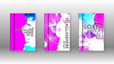 Renkli soyut sprey desenleri ile arka plan kapağı vektör tasarımı. Renk karışımı. Vektör Eps 10. Vektör çizimi