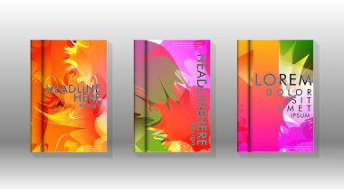 Renkli soyut sprey desenleri ile arka plan kapağı vektör tasarımı. Renk karışımı. Vektör Eps 10. Vektör çizimi