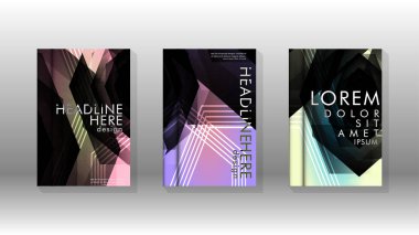 Kapak kitabı renkli altıgen soyut arka plan