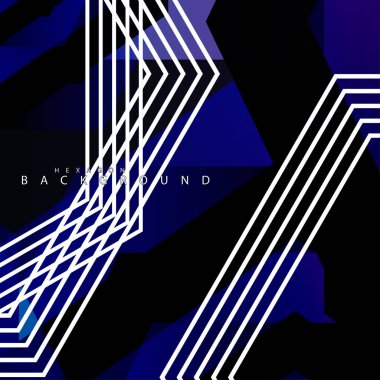 renkli altıgen soyut arka plan. Saydam vektör arka planı