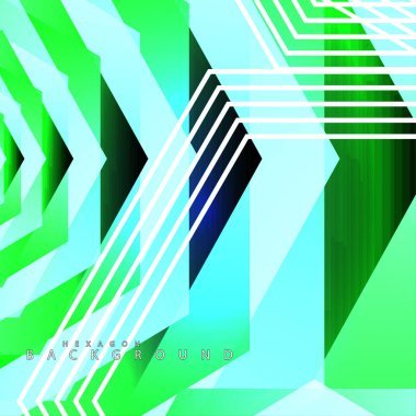 renkli altıgen soyut arka plan. Saydam vektör arka planı