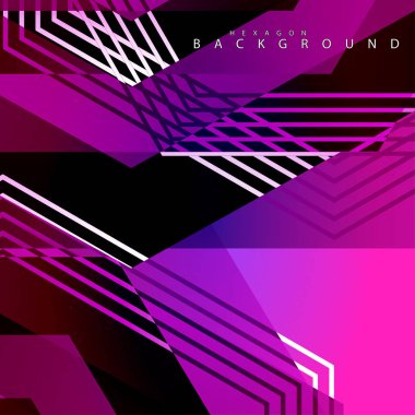 renkli altıgen soyut arka plan. Saydam vektör arka planı