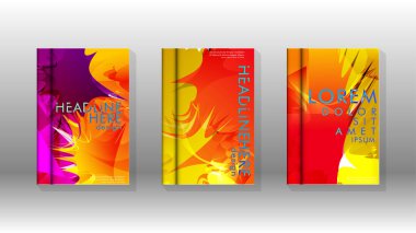 Renkli soyut sprey desenleri ile arka plan kapağı vektör tasarımı. Renk karışımı. Vektör Eps 10. Vektör çizimi