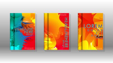 Renkli soyut sprey desenleri ile arka plan kapağı vektör tasarımı. Renk karışımı. Vektör Eps 10. Vektör çizimi