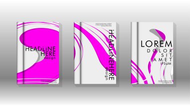 Arka kapak sıvı elemanları ile. Tasarım kavramı kitap. Fütüristik iş düzeni. Dijital poster şablonu. Tasarlamak vektör - eps10