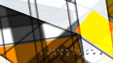 Dikdörtgen tüp elemanları vektör 3d arka plan