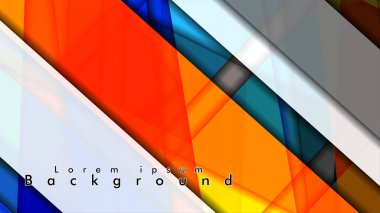 Renkli desen çizgileri ile soyut vektör arka plan tasarımı