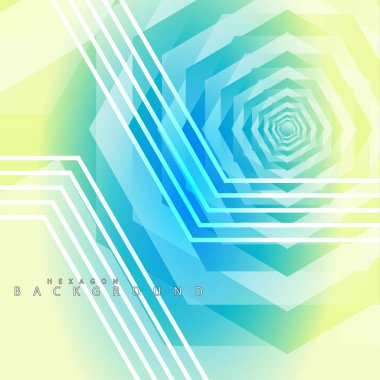 renkli altıgen soyut arka plan. Saydam vektör arka planı