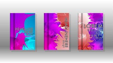 Renkli soyut sprey desenleri ile arka plan kapağı vektör tasarımı. Renk karışımı. Vektör Eps 10. Vektör çizimi