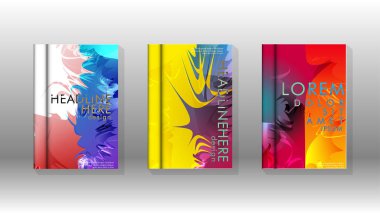 Renkli soyut sprey desenleri ile arka plan kapağı vektör tasarımı. Renk karışımı. Vektör Eps 10. Vektör çizimi