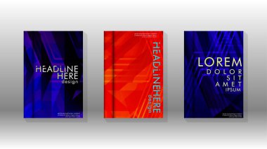 Kapak kitabı renkli altıgen soyut arka plan