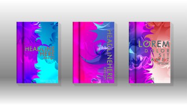 Renkli soyut sprey desenleri ile arka plan kapağı vektör tasarımı. Renk karışımı. Vektör Eps 10. Vektör çizimi