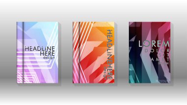 Kapak kitabı renkli altıgen soyut arka plan