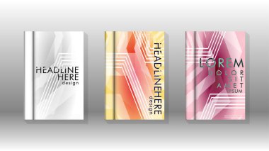 Kapak kitabı renkli altıgen soyut arka plan