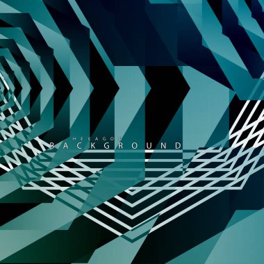 renkli altıgen soyut arka plan. Saydam vektör arka planı