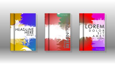 Renkli soyut sprey desenleri ile arka plan kapağı vektör tasarımı. Renk karışımı. Vektör Eps 10. Vektör çizimi