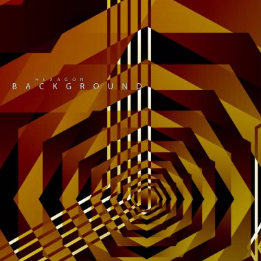 renkli altıgen soyut arka plan. Saydam vektör arka planı