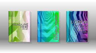 Kapak kitabı renkli altıgen soyut arka plan