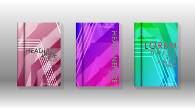 Kapak kitabı renkli altıgen soyut arka plan