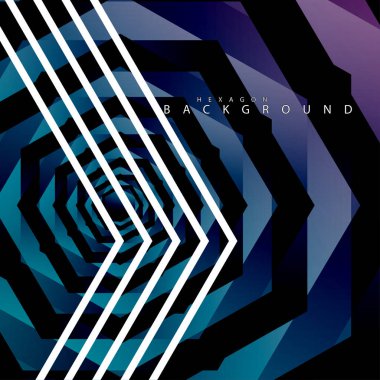 renkli altıgen soyut arka plan. Saydam vektör arka planı