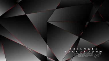 Soyut Arka Plan Geometrik Lüks çokgen desenleri ve Kırmızı üçgen çizgileri ile